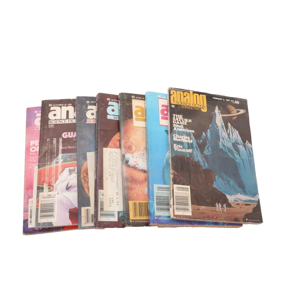 Vintage 1980 Analog Science Fiction Magazine Lot George RR Martin - Lot #16